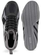 Lonsdale box topánky Heskin, čierno sivé