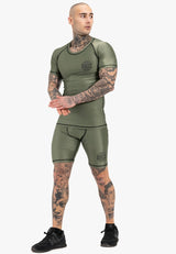 Ben Lee pánske funkčné tričko s krátkym rukávom Limehills, olivové