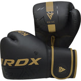 RDX box rukavice F6, čierno-zlaté matné