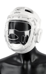 Dax chránič tváre WKF, biely