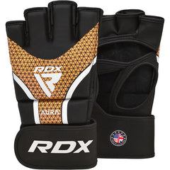 RDX grappling rokavice Aura plus T-17, črno-zlate