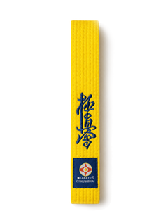 Katsudo ζώνη καράτε Kyokushin, κίτρινο