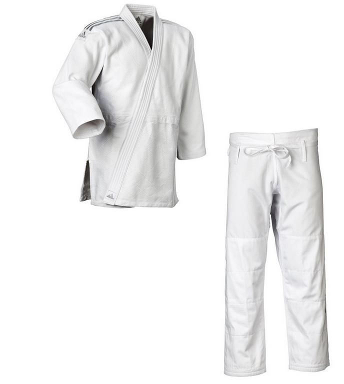 Adidas JU kimono Contest Silver 650g, biele