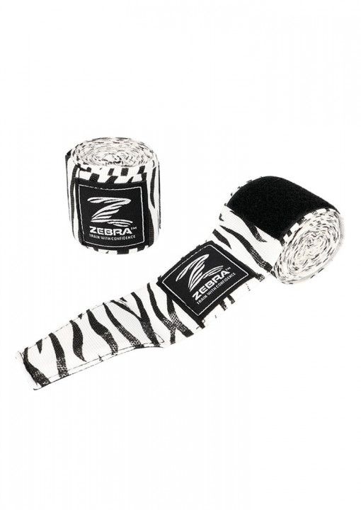 Zebra bavlnené box bandáž, bielo-čierne