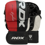 RDX MMA sparringové rukavice T6, červeno-čierne
