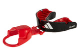 Adidas Senior προστατευτής δοντιών 4ης γενιάς Opro Silver, μαύρο-κόκκινο