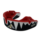 Adidas Senior προστατευτής δοντιών Opro Platinum, κόκκινο-μαύρο-άσπρο
