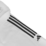 Adidas JU kimono s črnimi pasovi Club 350g, bel
