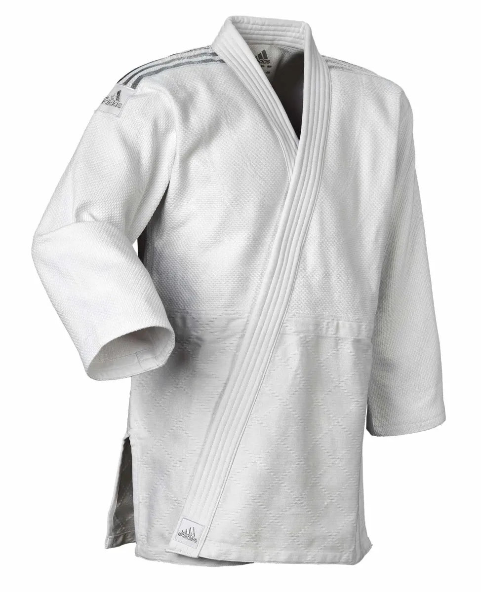 Adidas JU kimono Contest Silver 650g, biele