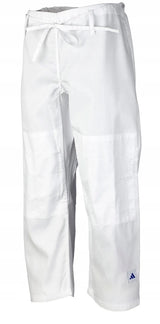 Adidas JU κιμονό με μπλε ρίγες Club 350 g, λευκό