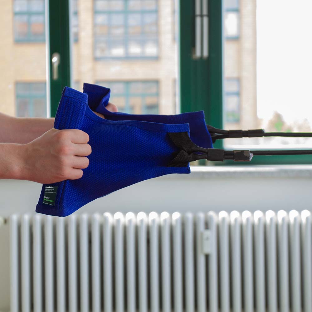 Katsudo simulátor úchopu na judo Moskito uchi komi triangle, modrý