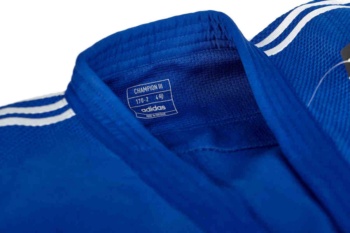 Adidas JU κιμονό Champion III IJF Slim fit 750g, μπλε