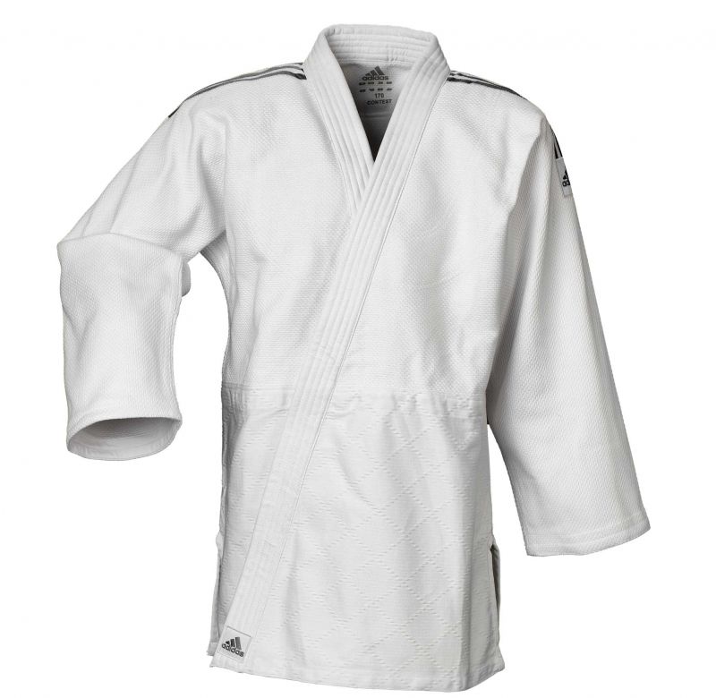 Adidas JU kimono Contest Silver 650g, biele