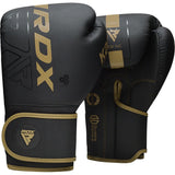 RDX box rukavice F6, čierno-zlaté matné