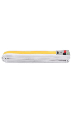 Dax obi belt, yellow-white