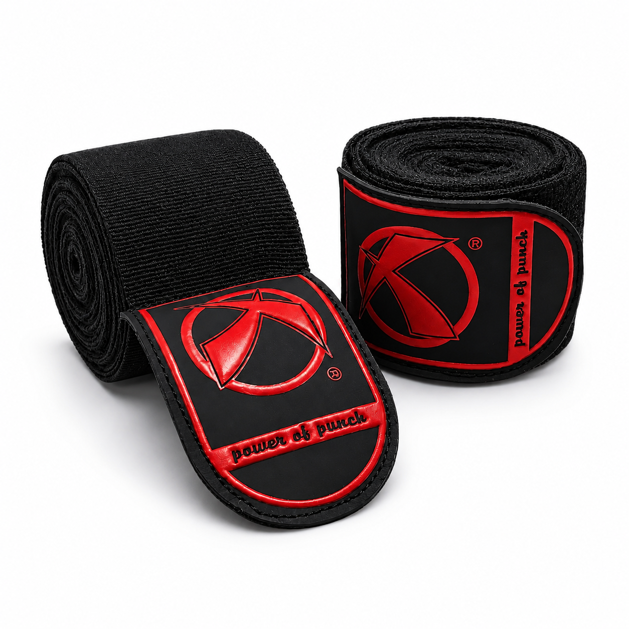 Katsudo Elastic Boxing Hand Wrap Path PRO 2pcs, Black-Red