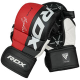 RDX MMA sparringové rukavice T6, červeno-čierne