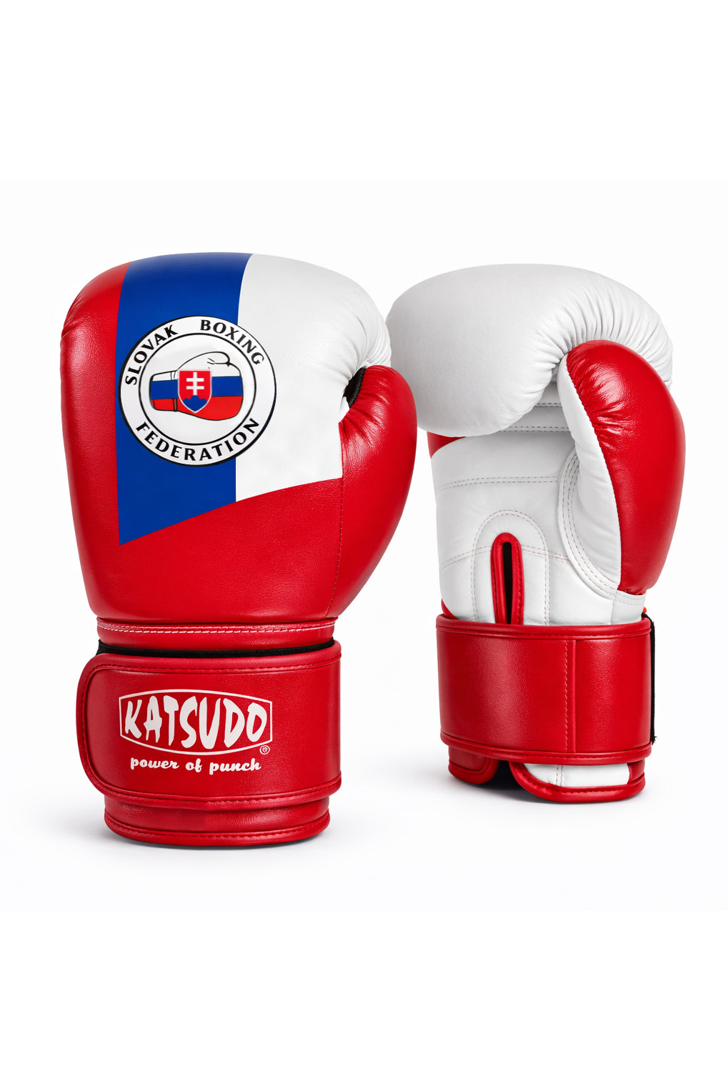 Katsudo SBF súťažné boxerské rukavice, červené