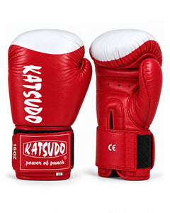 Katsudo Boxing Gloves with Target Pad Champ III, Red