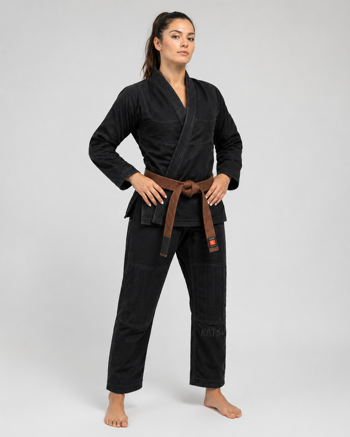 Katsudo Yori dámske Jiu Jitsu kimono 550g, čierne