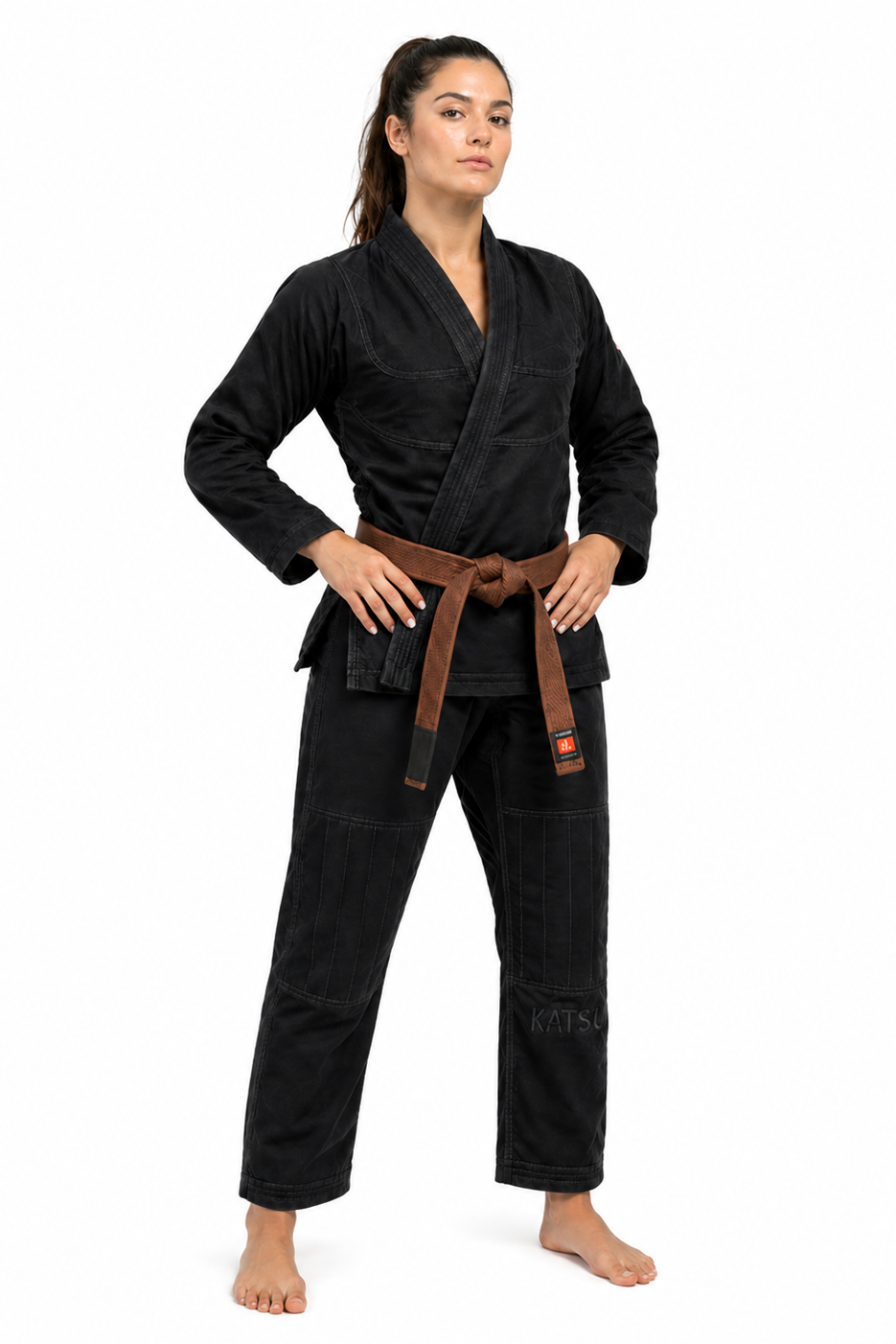 Katsudo Yori women's Jiu Jitsu kimono 550g, black